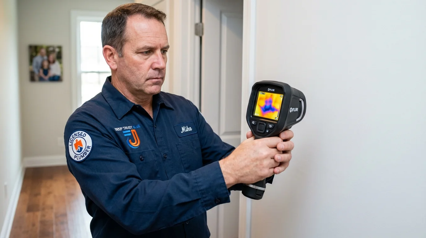 Thermal imaging leak detection by Johns Plumbing LLC in Gardiner